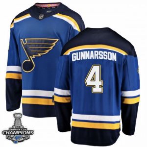 NHL Blues Carl Gunnarsson Blau 2019 Stanley Cup Champions